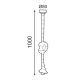 PENDANT 1XE27 BLACK METAL+SINGLE BRAIDED ROPE Η100CM 50BR PENDANT 1XE27 BLACK METAL+SINGLE BRAIDED ROPE Η100CM 50BR
