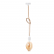 PENDANT 1XE27 METAL WHITE+ DOUBLE BRAIDED ROPE Η100CM 40WRT
