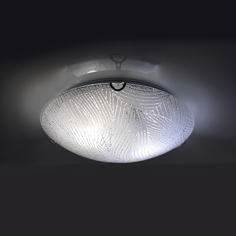 WALL MOUNTED/CEILING 3XE27 CRYSTAL GLASS+METAL Φ40ΧΗ12CM FORCE DL08140