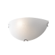 WALL MOUNTED 1XE27 WHITE GLASS MOTIVE+METAL 30Χ15Χ10CM SCILLA DL08302