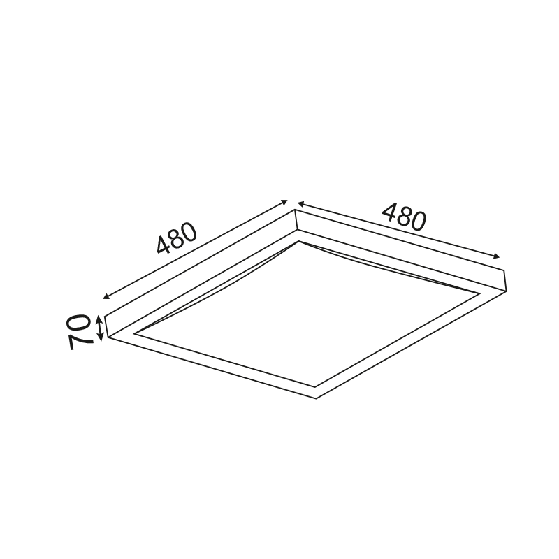 SUSPEND LIGHT D45CM 4XE27 INDIANA DL461L