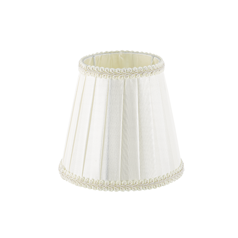 SHADE WHITE ORGANZA WITH PIPING AND BASE FOR E14 DL002SHE14