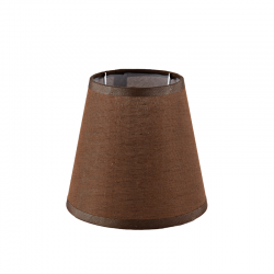 SHADE BROWN LINEN WITH BASE FOR E14 DL006SHE14 SHADE BROWN LINEN WITH BASE FOR E14 DL006SHE14