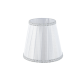SHADE WHITE WITH ZIRCON PIPING AND BASE FOR E14 DL761SHE14