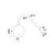 WALL LAMP LED 3W BLACK 3200Κ 210LM 8X4X44CM PIPER SF126LEDSB WALL LAMP LED 3W BLACK 3200Κ 210LM 8X4X44CM PIPER SF126LEDSB