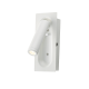 WALL LAMP LED 3W 3200K 190LM WHITE METAL RECESSED 7X5X17CM AIAS SF701LEDW WALL LAMP LED 3W 3200K 190LM WHITE METAL RECESSED 7X5X17CM AIAS SF701LEDW