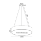 PENDANT LUMINAIRE LED 32W 2560LM 3000K WHITE METAL D35XH140CM OPTIMUS V29LEDP35WH