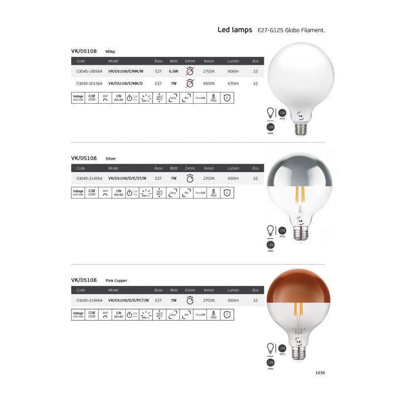 LED КРУШКА VK 03045-201664 LED КРУШКА VK 03045-201664