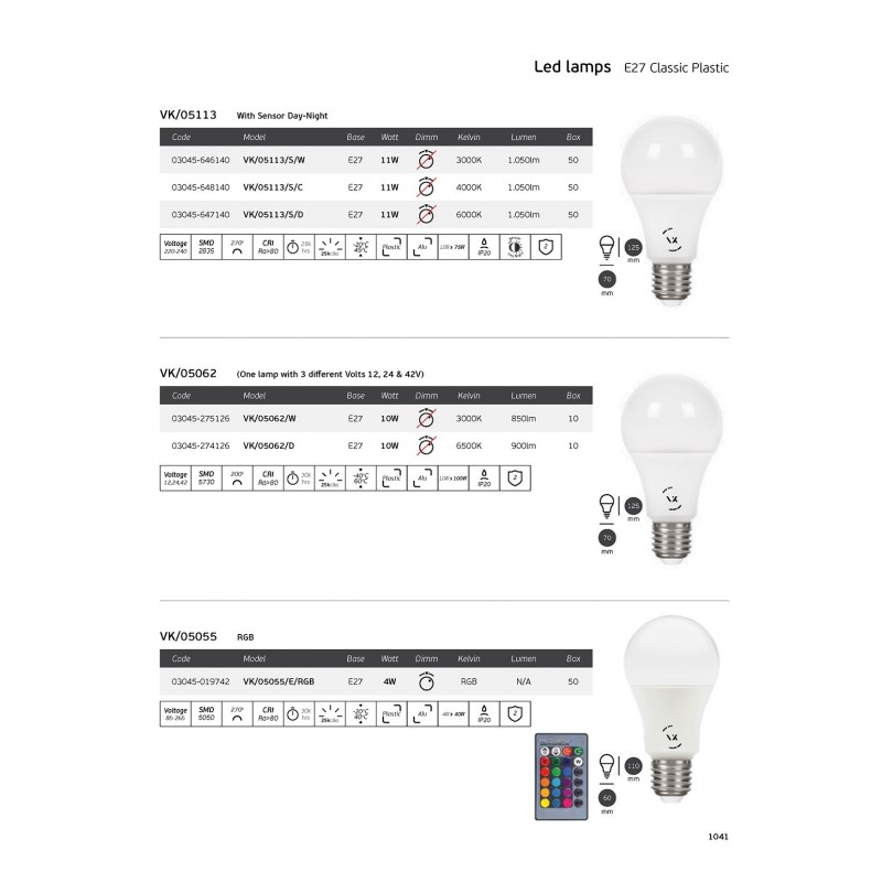 LED КРУШКА VK 03045-274126 LED КРУШКА VK 03045-274126