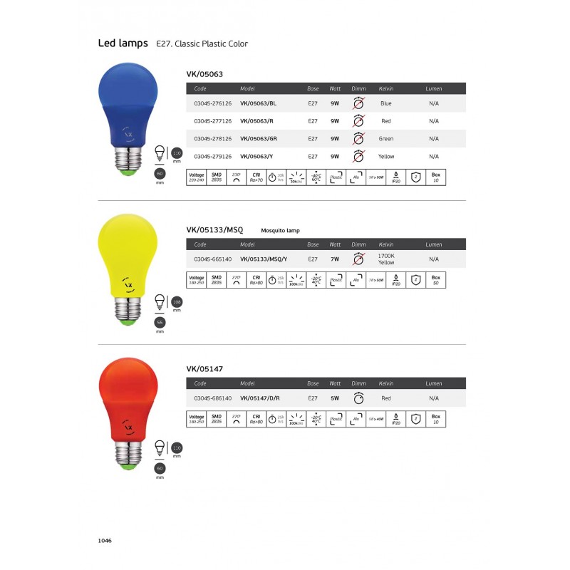 LED КРУШКА VK/05063/BL 03045-276126 LED КРУШКА VK/05063/BL 03045-276126