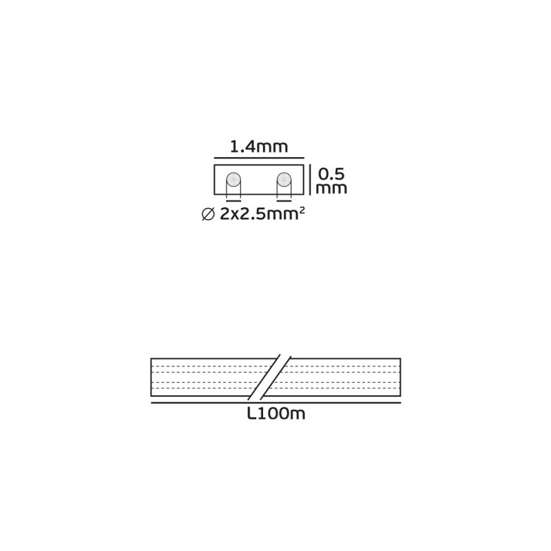 КАБЕЛ VK/VDE 2X2.5