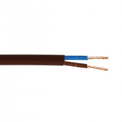 КАБЕЛ ЗА УДЪЛЖИТЕЛ VK H03VVH2-F 3X0.75MM² КАФЯВ