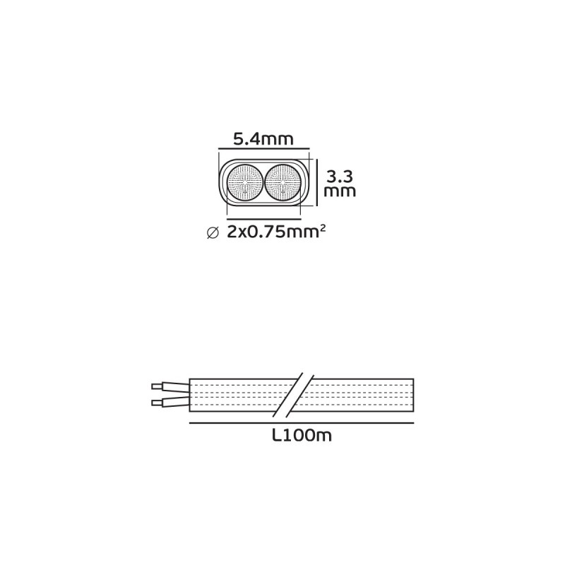 КАБЕЛ ГЪВКАВ H03VVH2-F 3X0.75MM2 ЗЕЛЕН КАБЕЛ ГЪВКАВ H03VVH2-F 3X0.75MM2 ЗЕЛЕН