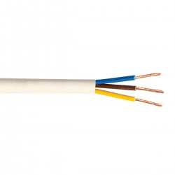 КАБЕЛ ЗА УДЪЛЖИТЕЛ H03VV-F 3X0.75 БЯЛ