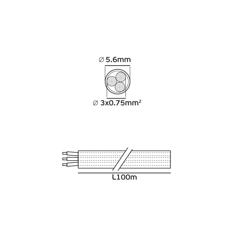 КАБЕЛ ГЪВКАВ 3X75 H03VV-F КАБЕЛ ГЪВКАВ 3X75 H03VV-F