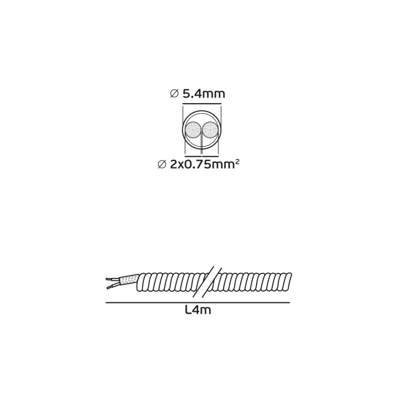 УДЪЛЖИТЕЛ 4М 3X1.5MM² ЧЕРЕН