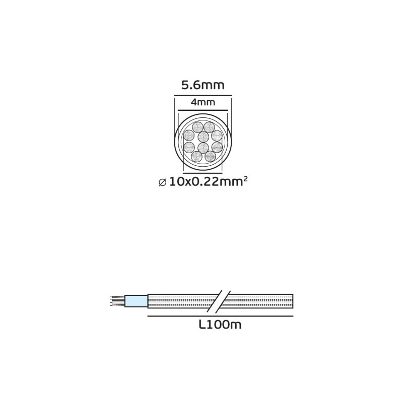 ВЪЖЕ 10X0.22 БЯЛО