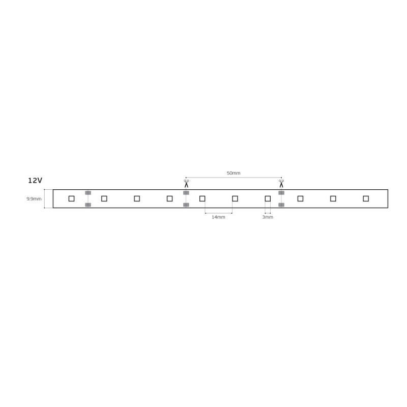 LED ЛЕНТА VK 12V 3528 60 LED/M