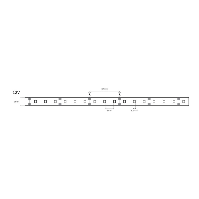 LED ЛЕНТА 3528 ТОПЛО БЯЛА 96 LED/М