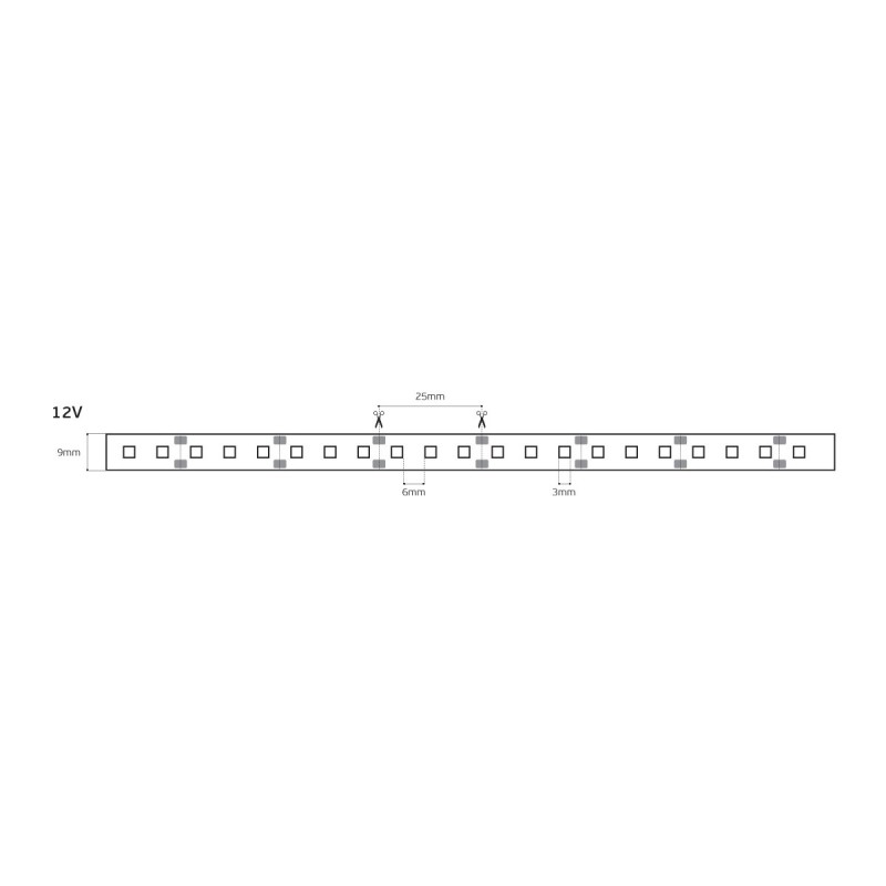 LED ЛЕНТА 3528, 12V, 60 LED/М, ДНЕВНА СВЕТЛИНА