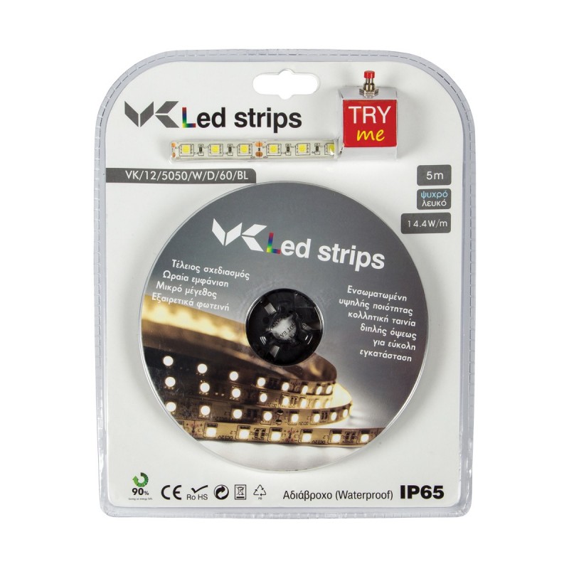 LED ЛЕНТА 5050 БЯЛА 60 LED/М