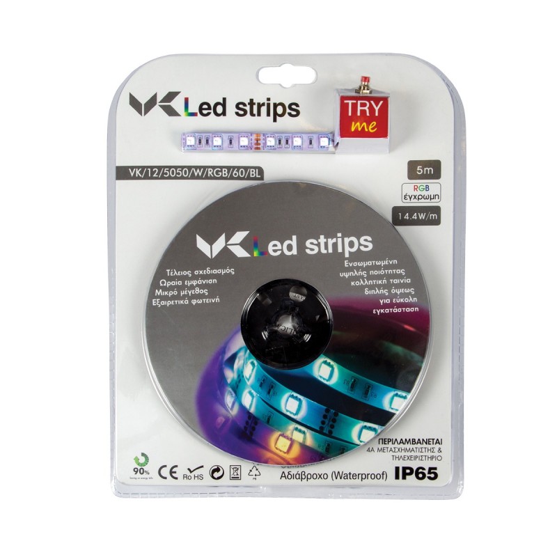 LED ЛЕНТА 5050 RGB 60 LED/М БЯЛА