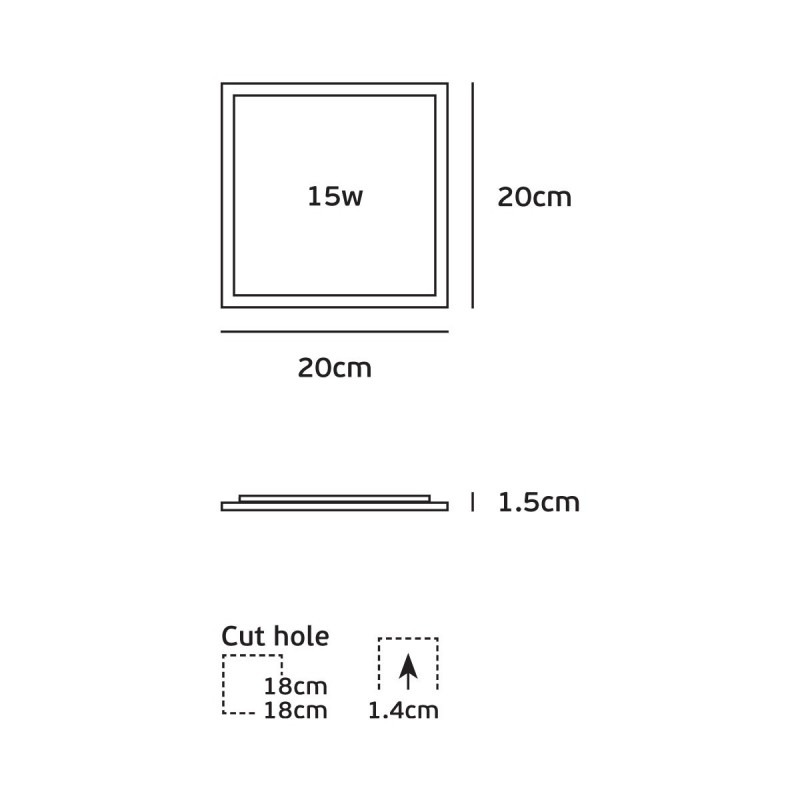LED ПАНЕЛ 64173-071123 24W 4000K