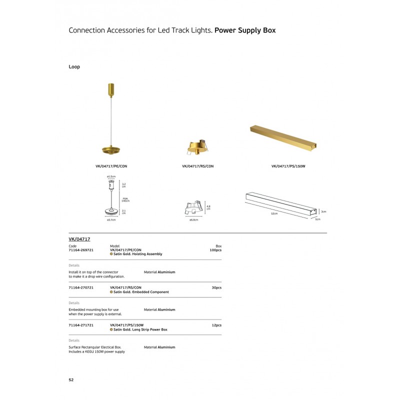 КОМПЛЕКТ ВГРАДЕНИ LED ПРОЖЕКТОРИ VK LED CON 71164 КОМПЛЕКТ ВГРАДЕНИ LED ПРОЖЕКТОРИ VK LED CON 71164