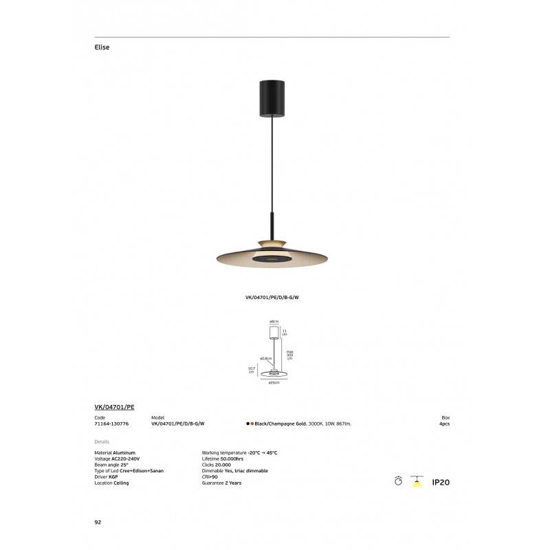 LED ЛУНА VK/04701/PE/D/B-G/W LED ЛУНА VK/04701/PE/D/B-G/W
