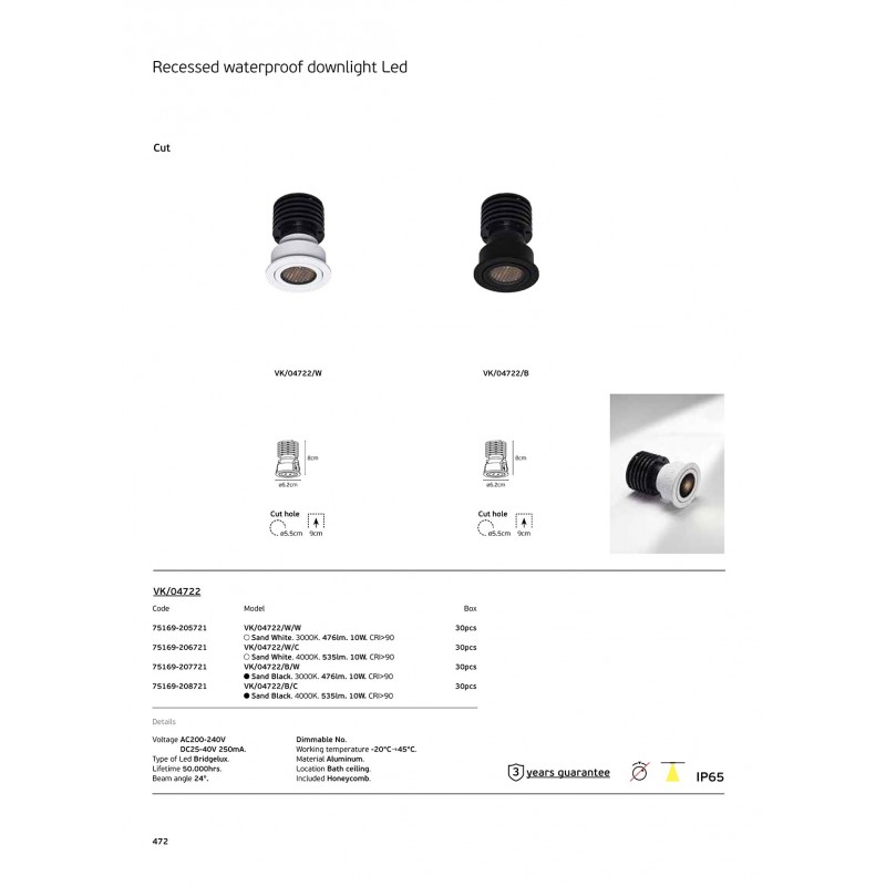 LED ЛАМПА С ДАТЧИК ЗА ДВИЖЕНИЕ VK/04722/B/C