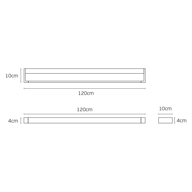 LED ПАНЕЛ VK 120X30 CM 4000K 48W