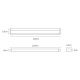 LED ПАНЕЛ VK 120X30 CM 4000K 48W