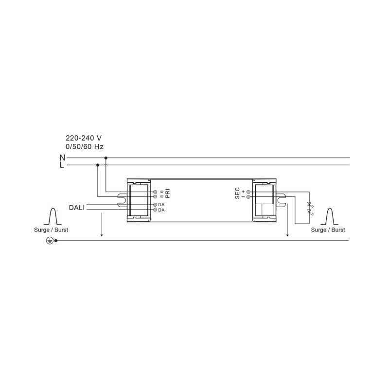 LED ДРАЙВЕР CC23W DALI/NFC 100-700MA LED ДРАЙВЕР CC23W DALI/NFC 100-700MA