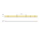 ВГРАДЕН LED ПРОЖЕКТОР VK-24 COB 940 528MM