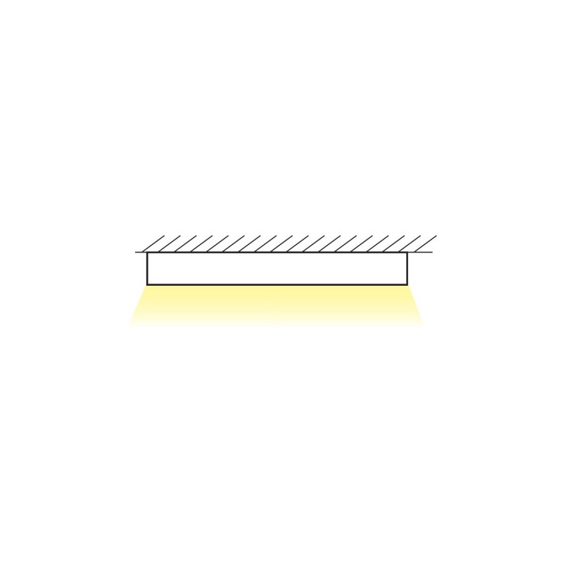 ПРОФИЛ LED 1М БЯЛ ЗА ГИПСКАРТОН
