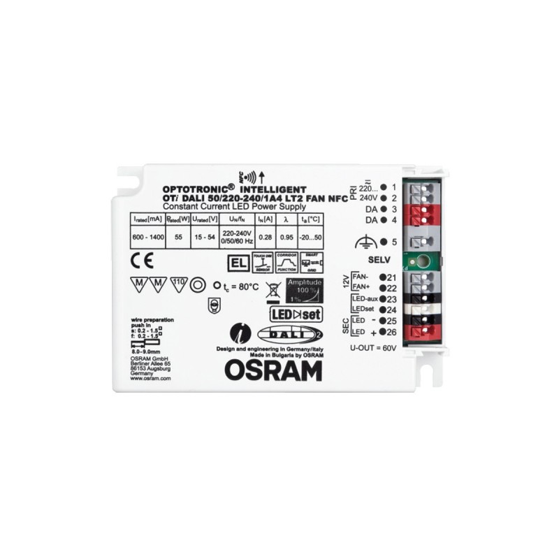 OTI DALI ДРАЙВЕР 50W 220-240V 1A4 LT2FAN