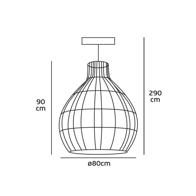 ПЕНДЕЛ СТЪКЛО 1X60W E27