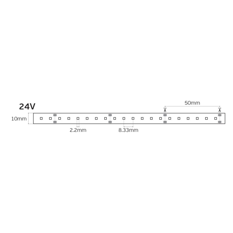 LED ЛЕНТА 12V 60LED/M 930 IP20