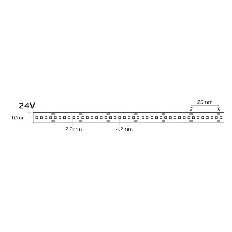 LED ЛЕНТА 24V 60LED/M 930 5M