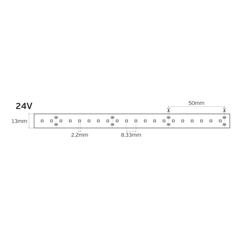 LED ЛЕНТА VK 24V 16W/M 940 120 LED/M LED ЛЕНТА VK 24V 16W/M 940 120 LED/M