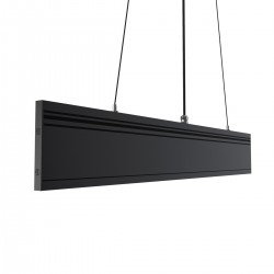ПЕНДЕЛ СТЪКЛО 1X120W E27 ЧЕРЕН