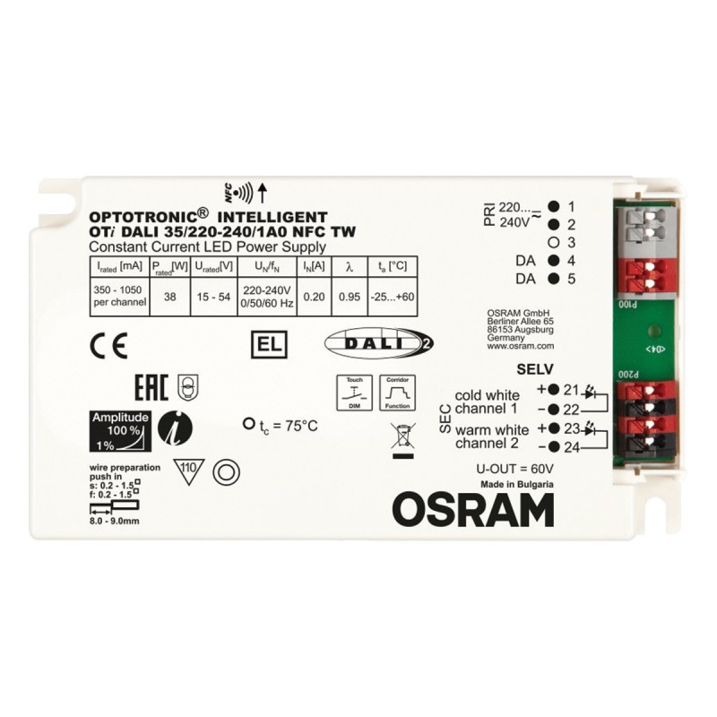 ЗАХРАНВАНЕ OTI DALI 35W 1A0 NFC ЗАХРАНВАНЕ OTI DALI 35W 1A0 NFC
