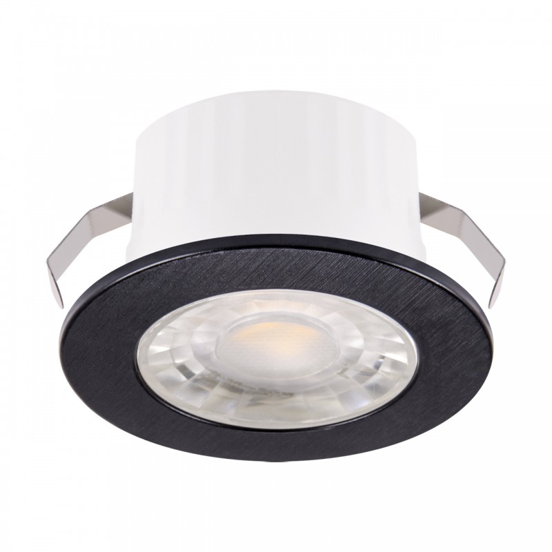 LED ЛУНА FIN C 3W ЧЕРНА НЕУТРАЛНО БЯЛА