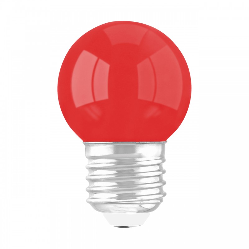 LED КРУШКА E27 1W ЧЕРВЕНА