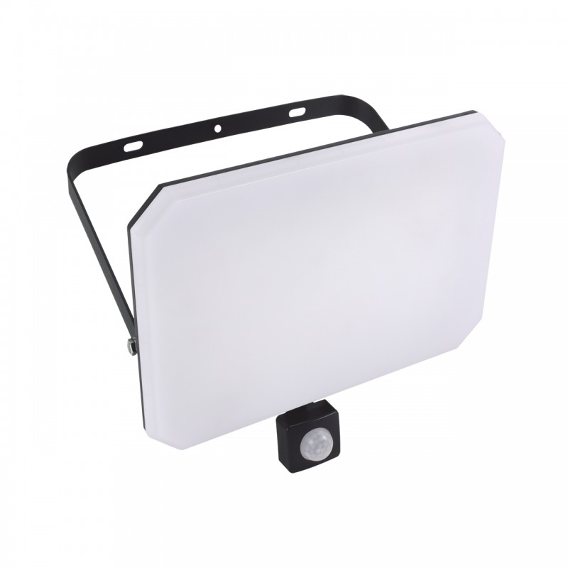 TAFLA LED ПРОЖЕКТОР С PIR СЕНЗОР 100W ЧЕРЕН НЕУТРАЛНА СВЕТЛИНА