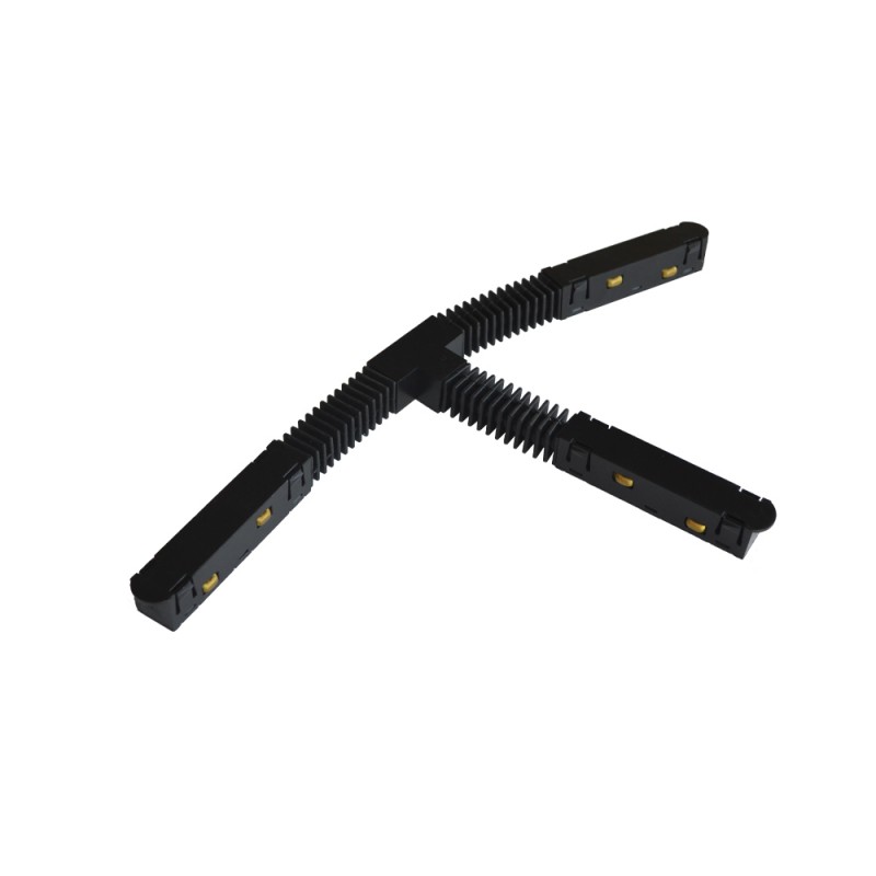 КОНЕКТОР ЗА МАГНИТНА РЕЛСА FLEXIBLE T ЧЕРЕН