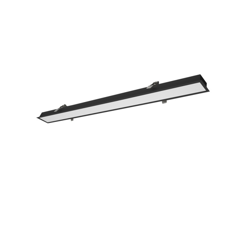 ЛИНИЕН ВГРАДЕН ПРОФИЛ STATION ULTRA 1140MM 30W 3000K ЧЕРЕН