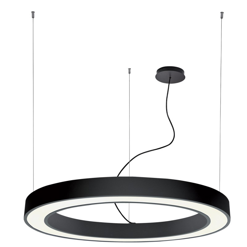 ВИСЯЩ ЧЕРЕН ПРЪСТЕН D1200 4000K ДИМИРАН LED МОДУЛ 88W