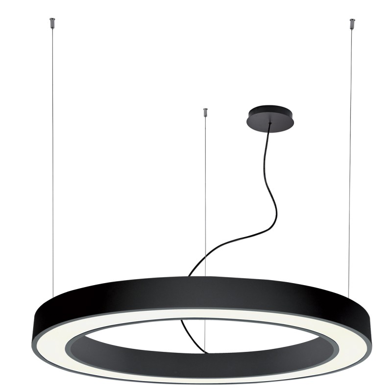 ВИСЯЩ LED ПРЪСТЕН ЧЕРЕН D1800 4000K ДИМИРАНЕ 132W