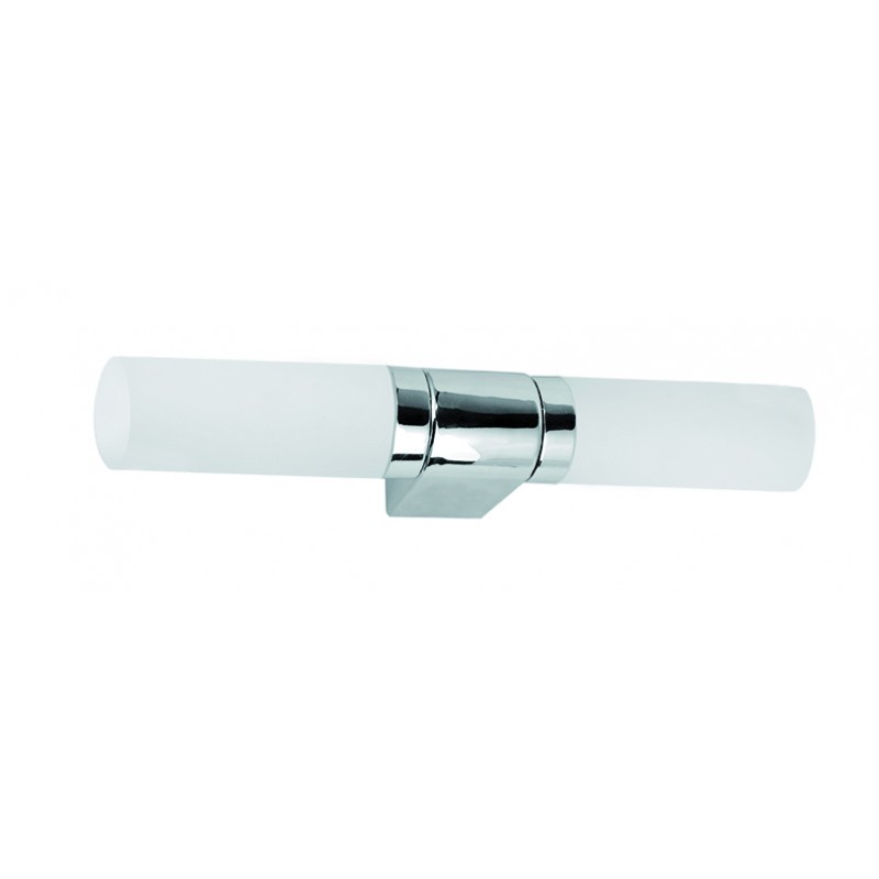 СТЕННА ЛАМПА ROBERT E14 2X42W БЯЛА/ХРОМ СТЕННА ЛАМПА ROBERT E14 2X42W БЯЛА/ХРОМ